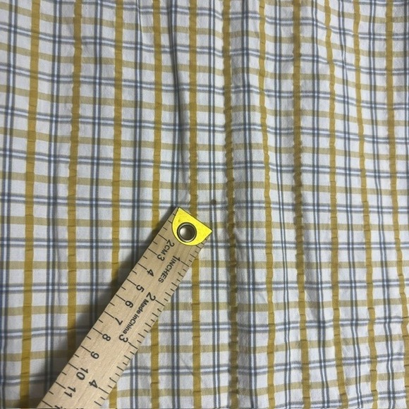 Columbia Men's Yellow‎ Plaid Button Up Short Sleeve Outdoor Shirt Size XL - Picture 6 of 8